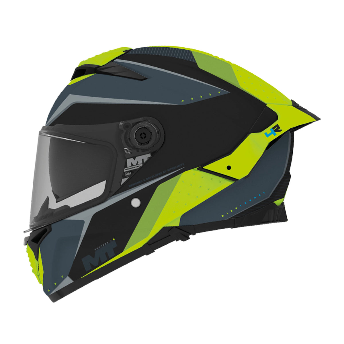 MT Thunder 4 R Wind Tunnel B3 Matt Black Fluo