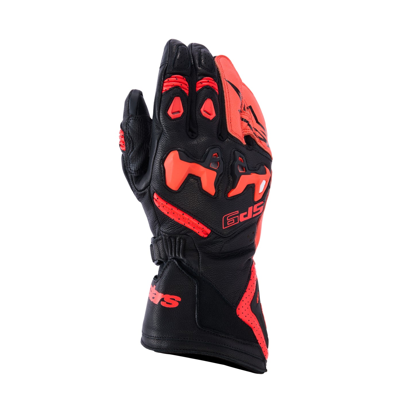 Alpinestars SP-9 Gloves Black Red Fluo