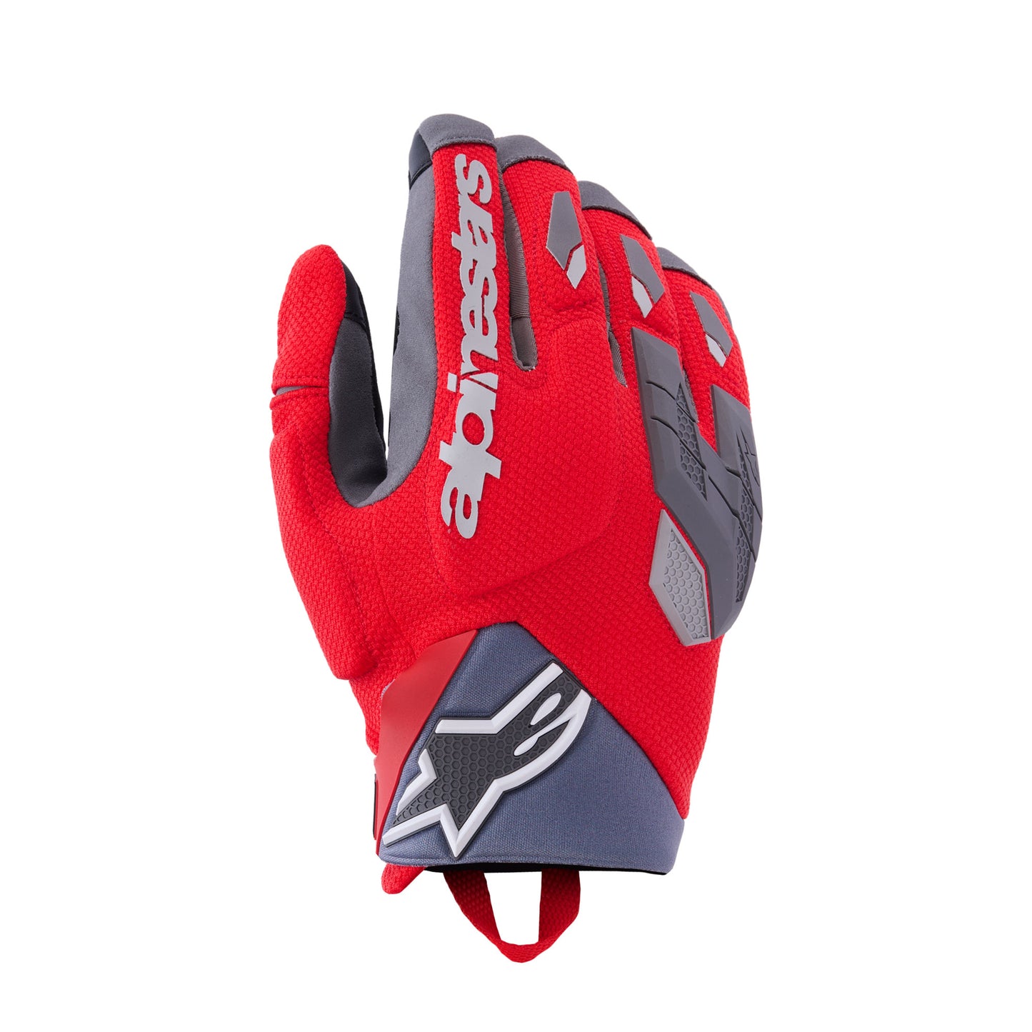 Alpinestars Durack Gloves Bright Red Mid Grey