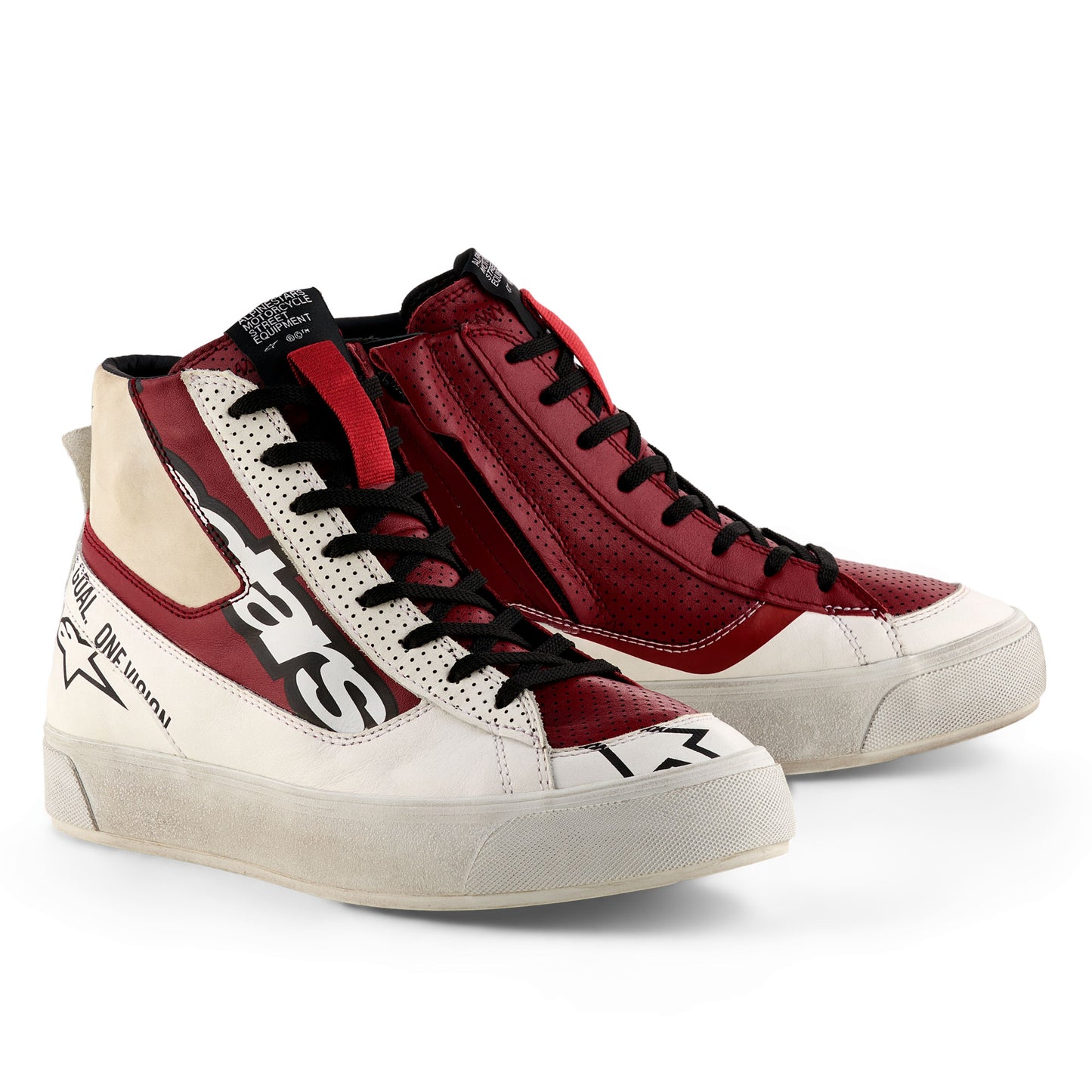 Alpinestars Stella Stated Flair Shoes White Rio Red