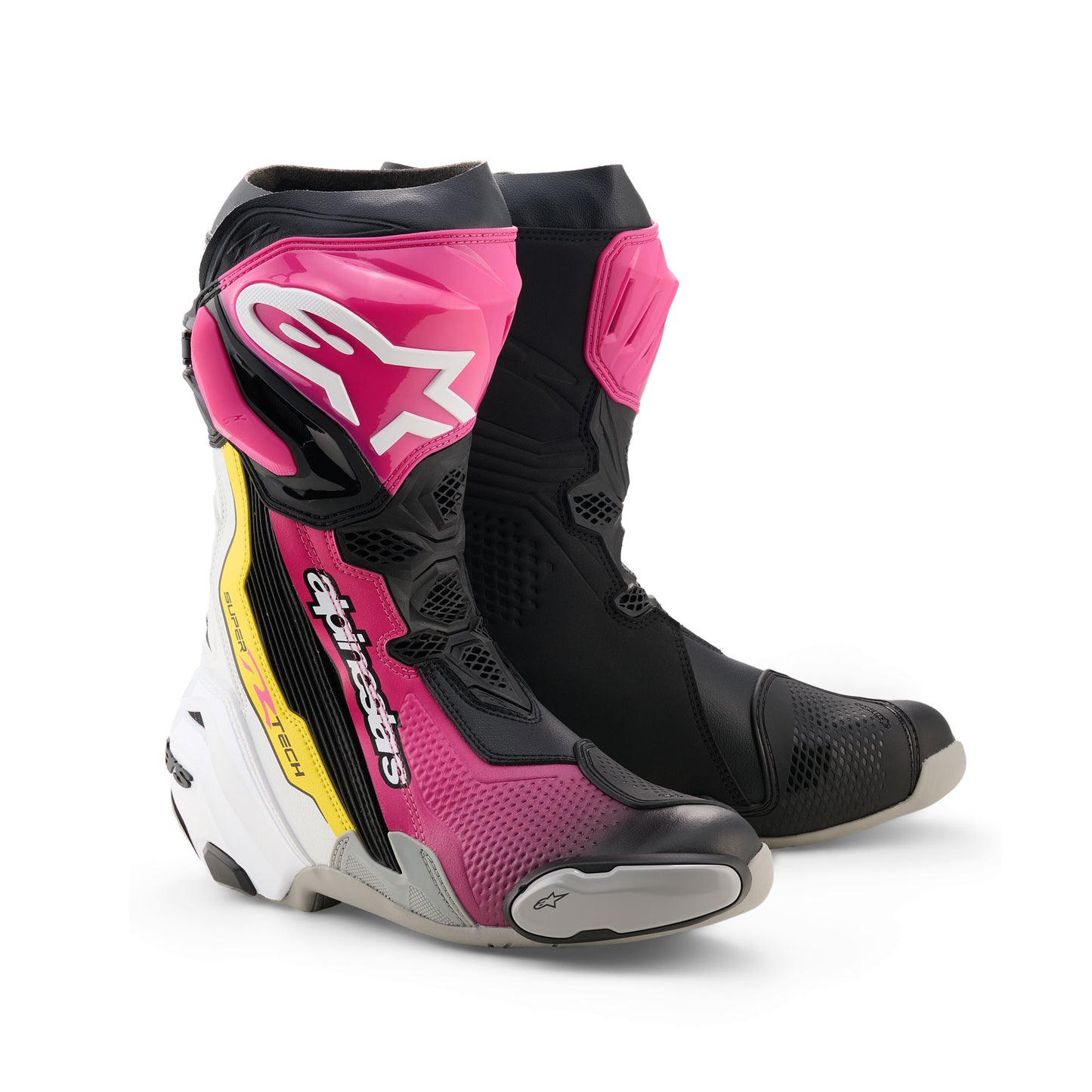 Alpinestars Supertech R Black Magenta White Yellow