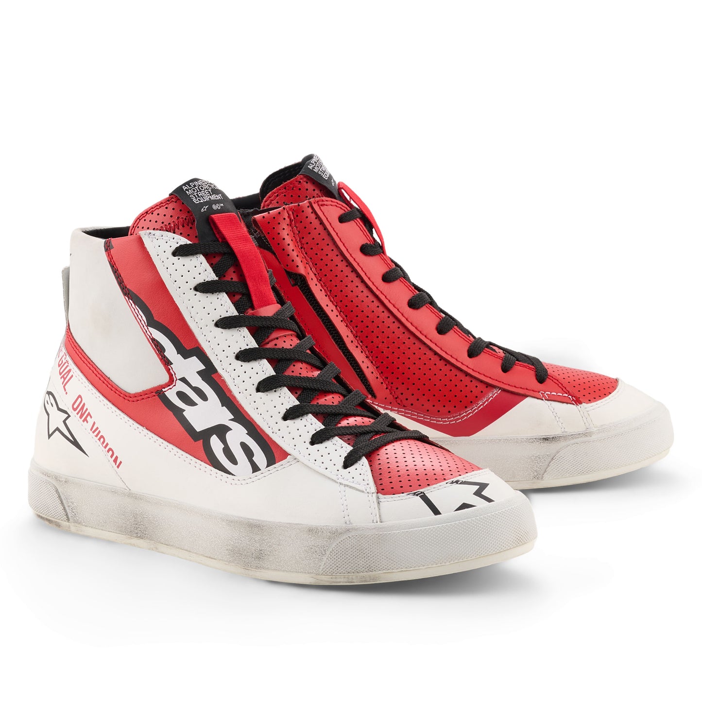 Alpinestars Stated Flair Shoes White Bright Red