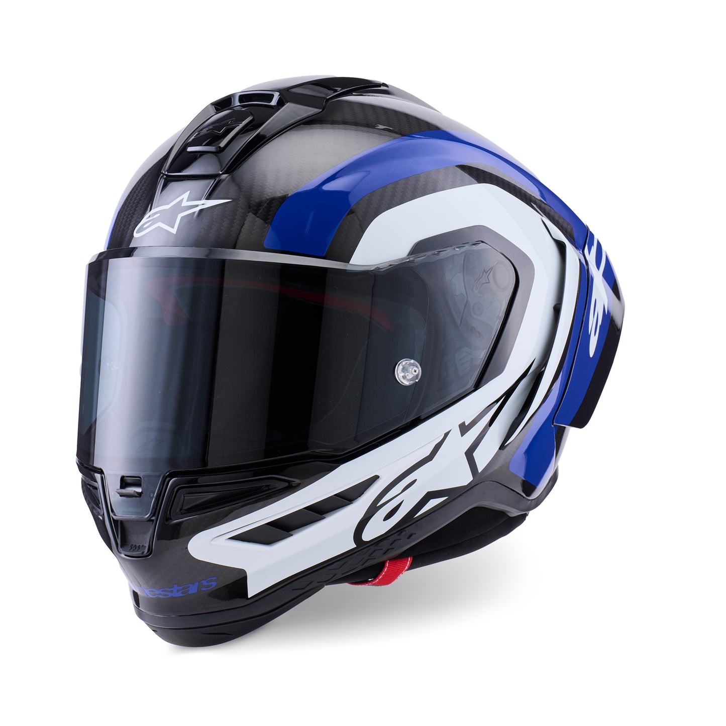 Alpinestars Supertech R10 Helmet Arius Helmet ECE06 Black White Blue Glossy