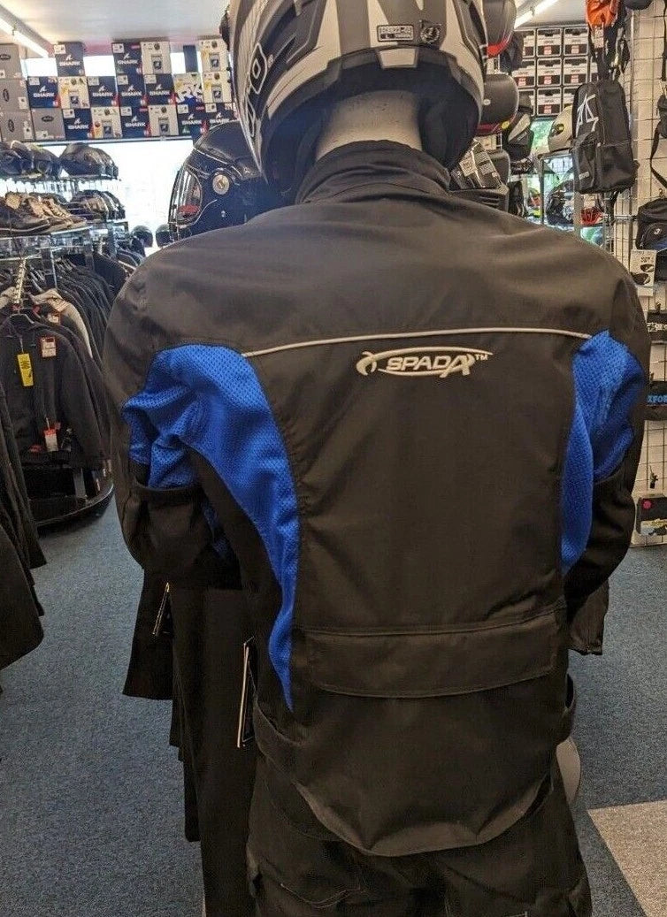 Spada Airmoto 2 Mens Summer Air Mesh Motorcycle Jacket - Blue