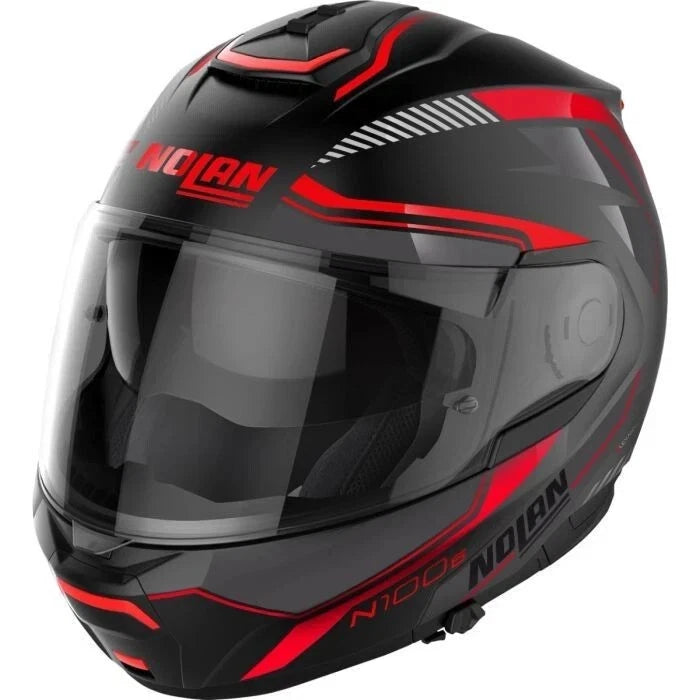 Nolan N100-6 Surveyor Flip Up Motorcycle Helmet - Black / Red