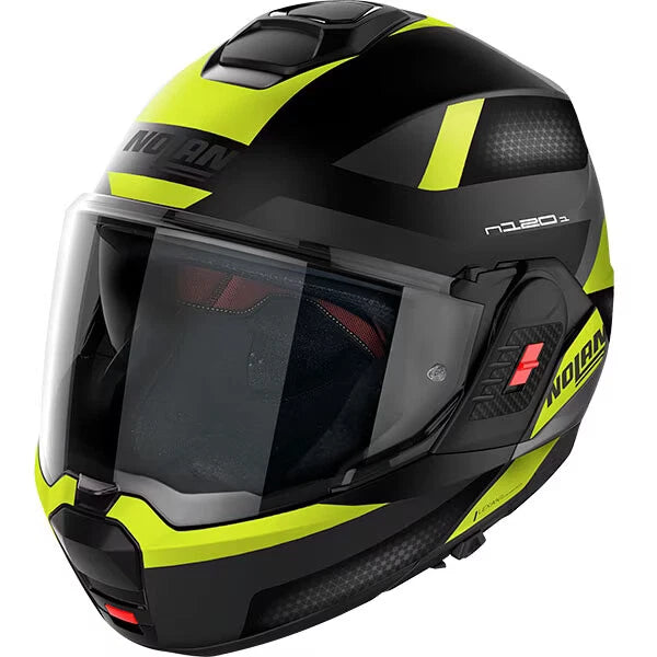 Nolan N120-1 Subway Flip Back Motorcycle Helmet - Black / Yellow