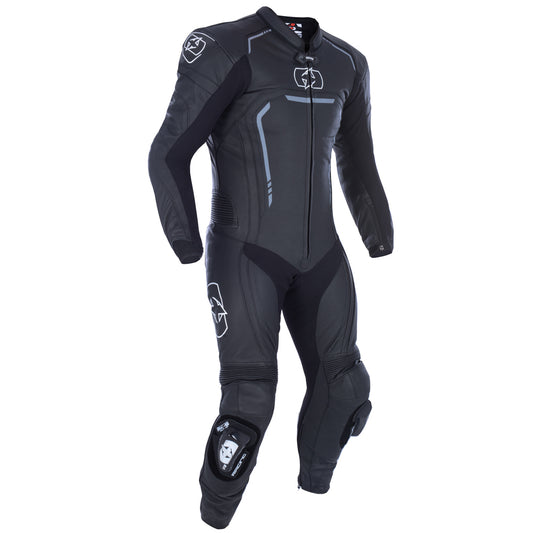 Oxford Stradale Men's 1 Piece Leather Suit Stealth Black