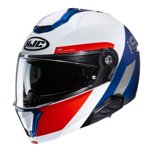 HJC I91 Bina MC21 White Blue Red