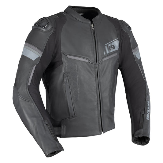 Oxford Cypher 1.0 Leather MS Jkt Stl Blk