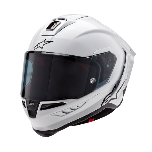 Alpinestars Supertech R10 Helmet Solid Ece06/Fim White Gloss Black Matt
