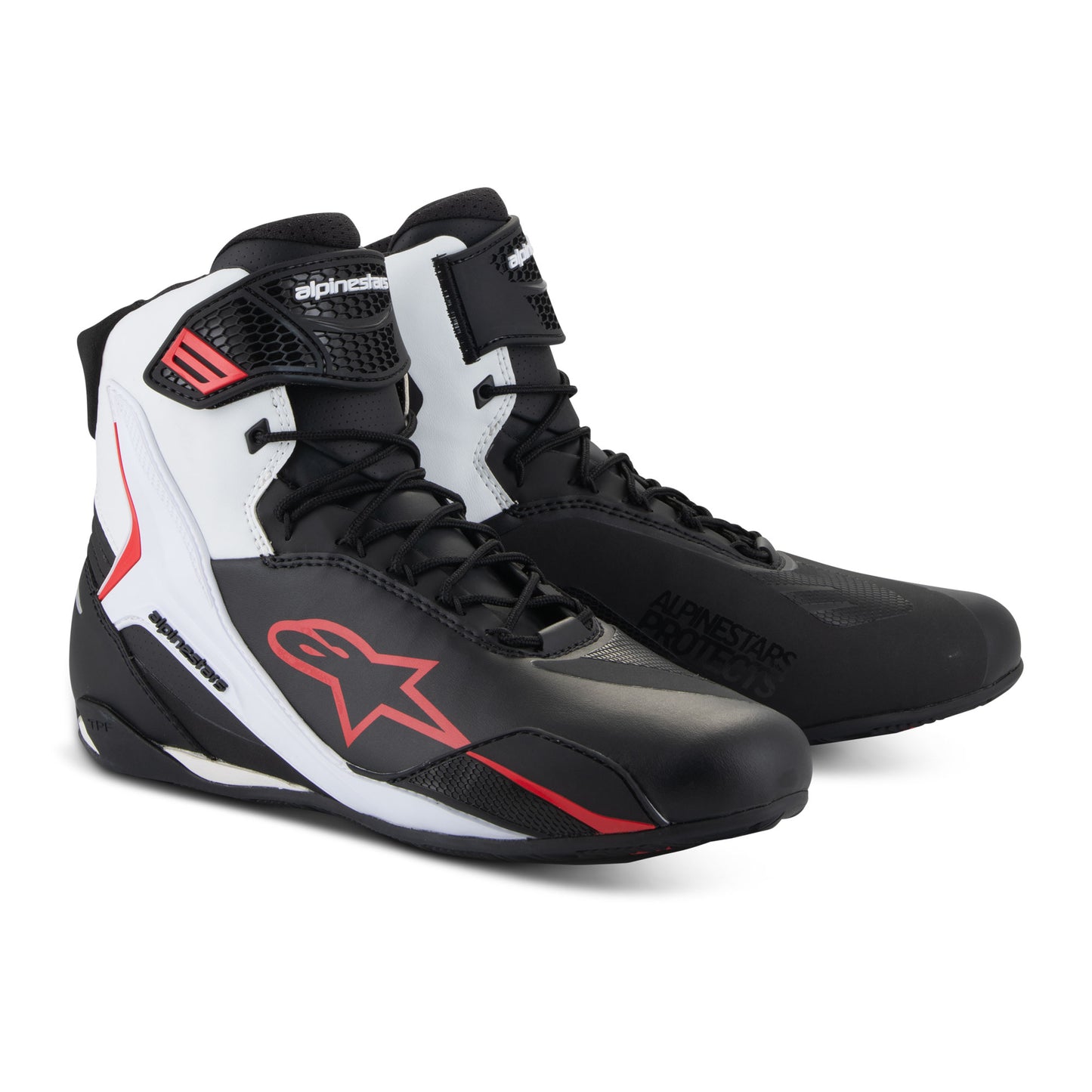 Alpinestars Faster-4 Shoes Black White Red