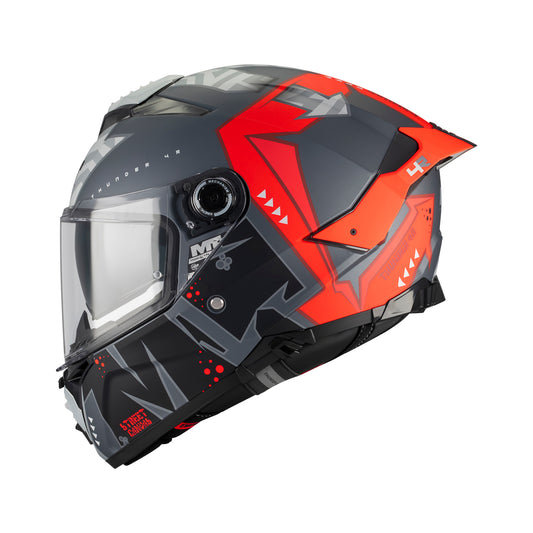 MT Thunder 4 R Canvas C5 Matt Black Red