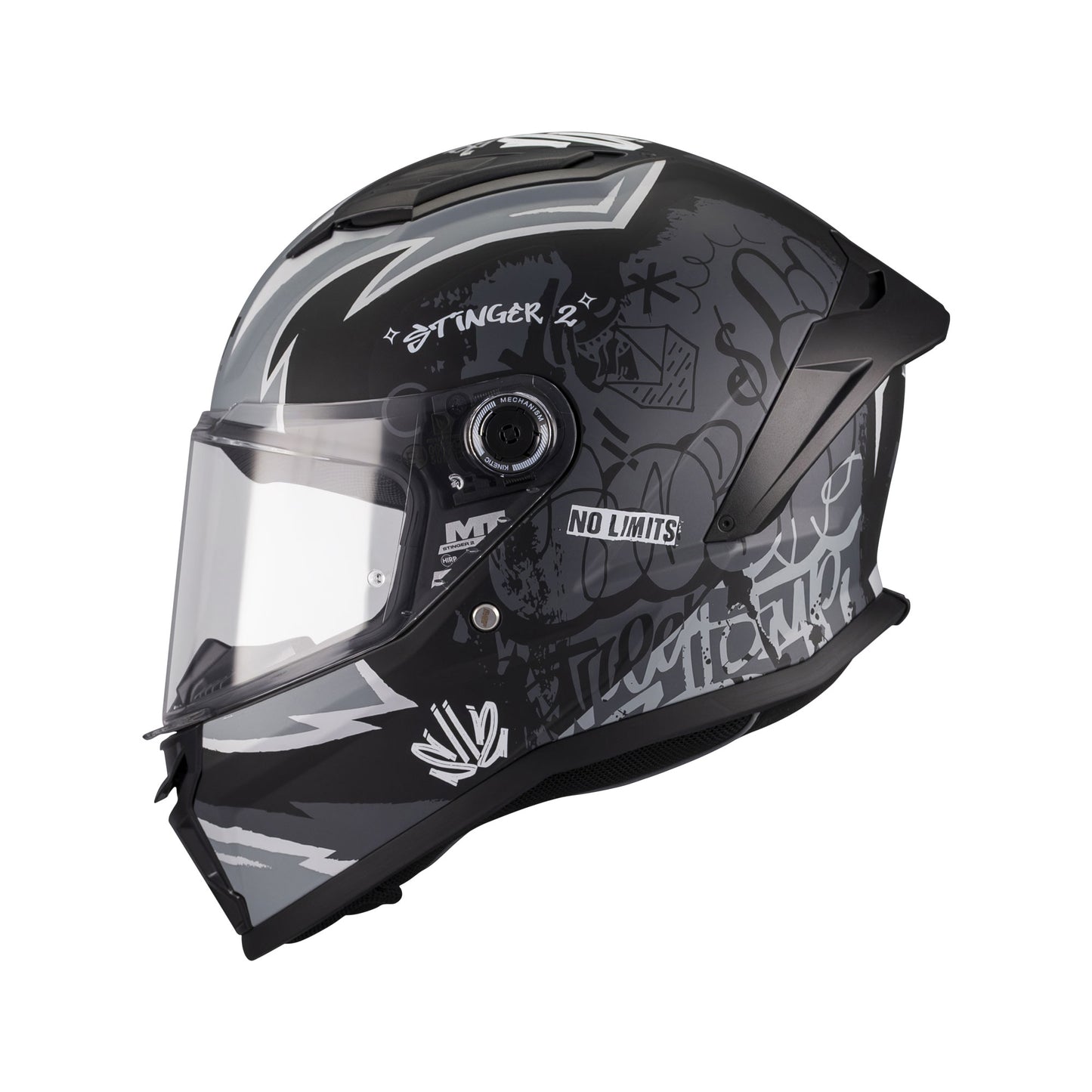 MT Stinger 2 Youth Tagger B2 Matt Black Grey