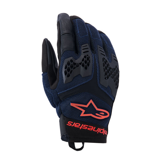 Alpinestars Manti Air Gloves Deep Blue Red Fluo Asphalt