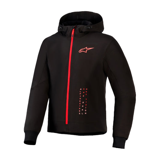 Alpinestars Radium Tech Hoodie Black Bright Red