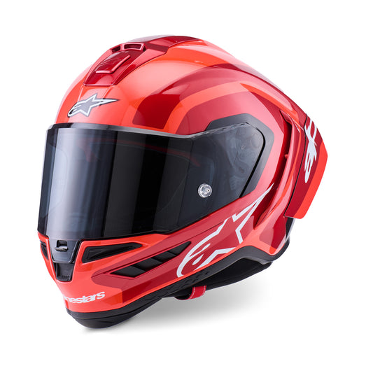 Alpinestars Supertech R10 Helmet Arius Helmet ECE06 Blk Wht Double Rd Glossy