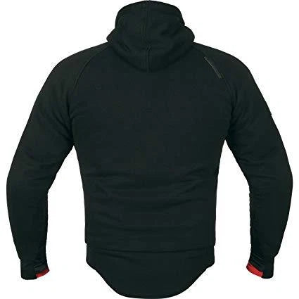 Akito Block Aramid Reinforced Motorcycle Protective Biker Hoodie Ce Armour Black