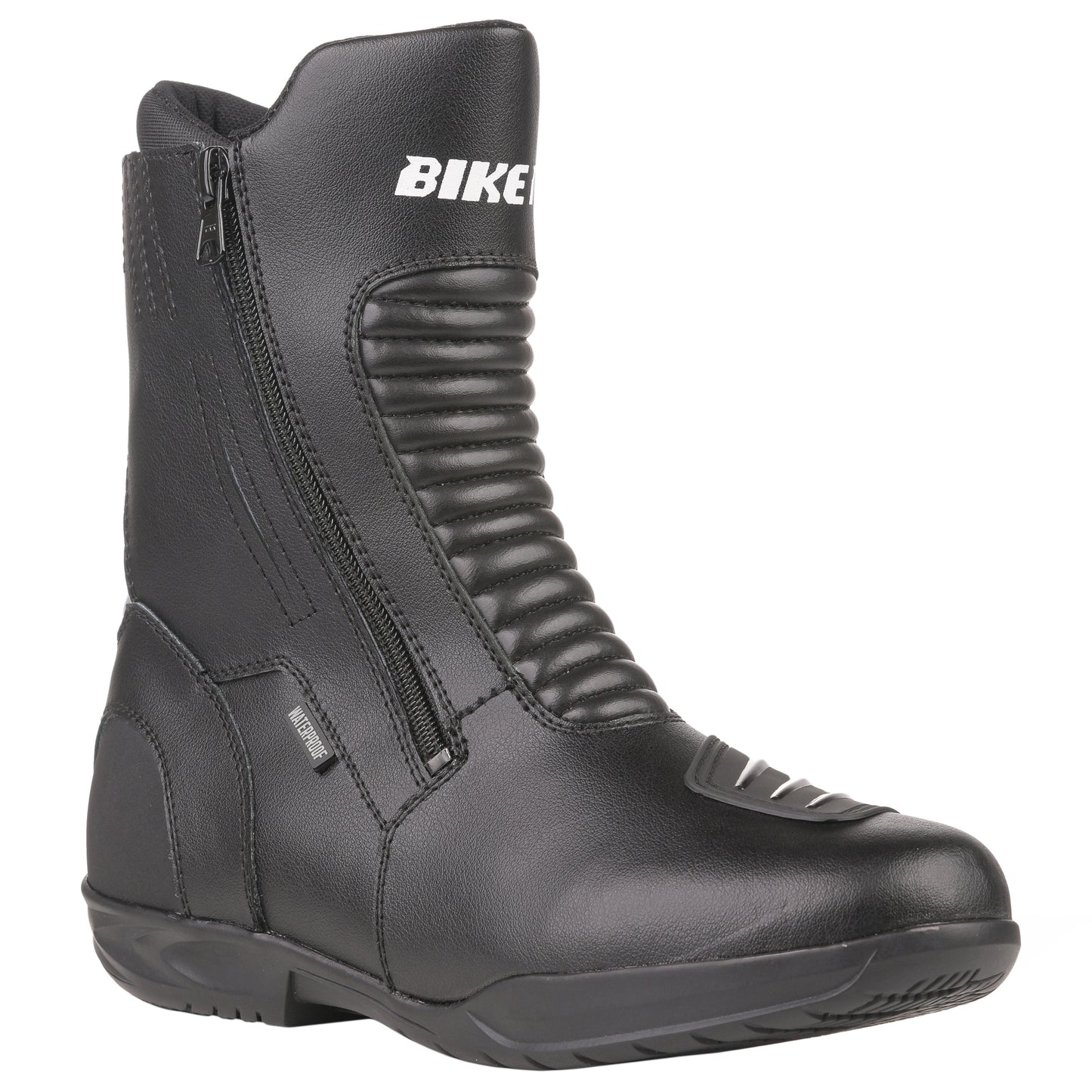 Bike It 'Preto' Black Mid Length Waterproof Motorcycle Boot (UK 12 / EUR 46)