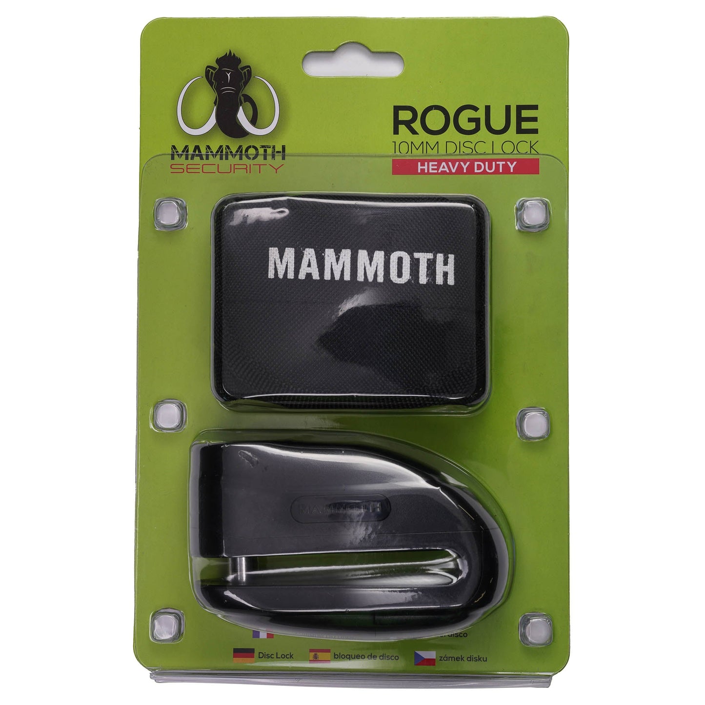 Mammoth Security Rogue Disc Lock 10mm Black