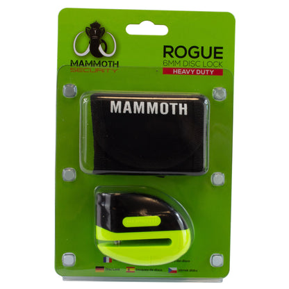 Mammoth Security Rogue Disc Lock 6mm Yellow