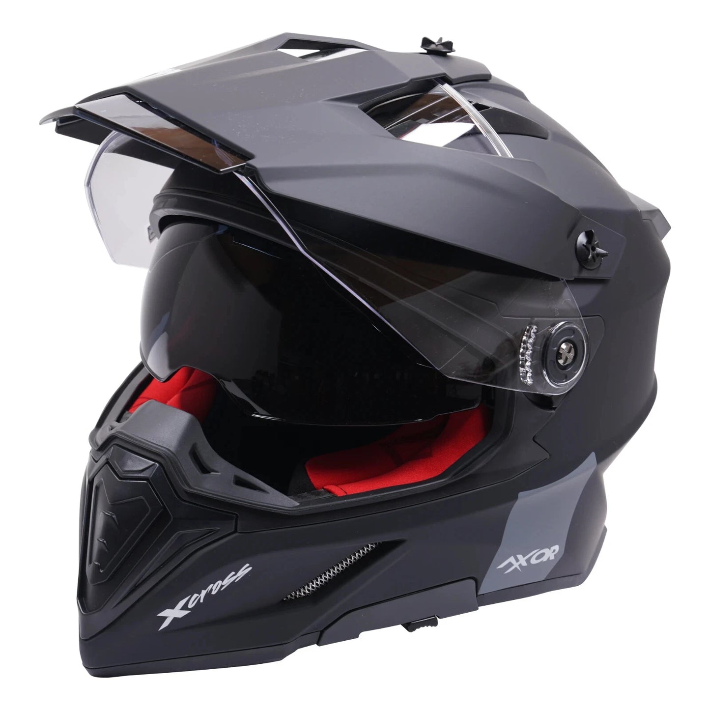 Axor X-Cross 2 Adventure Motorcycle Helmet - Matt Black