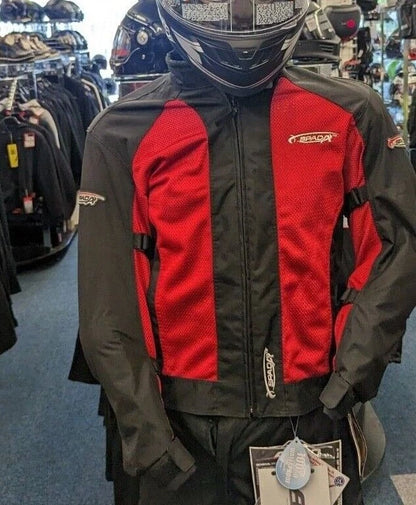 Spada Airmoto 2 Mens Summer Air Mesh Motorcycle Jacket - Red