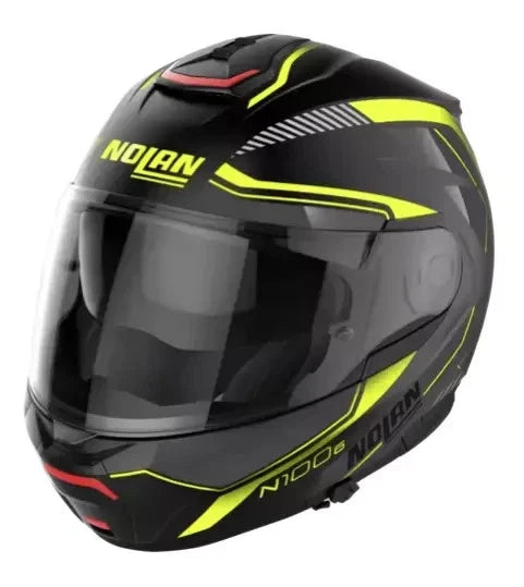 Nolan N100-6 Surveyor Flip Up Motorcycle Helmet - Black / Yellow