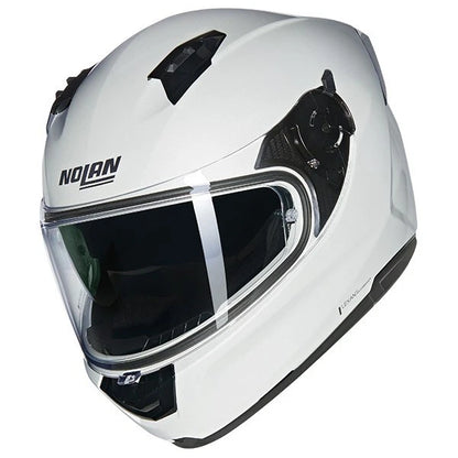 Nolan N60-6 Plain Full Face Motorcycle Helmet - Gloss White 320