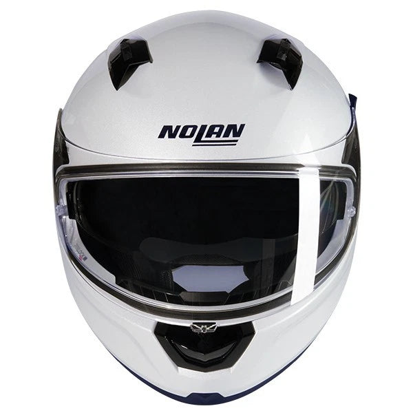 Nolan N60-6 Plain Full Face Motorcycle Helmet - Gloss White 320