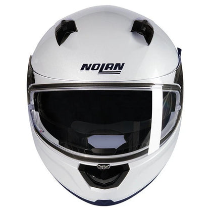 Nolan N60-6 Plain Full Face Motorcycle Helmet - Gloss White 320