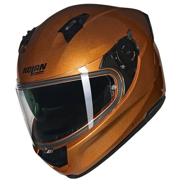Nolan N60-6 Plain Full Face Motorcycle Helmet - Gloss Ochre 318