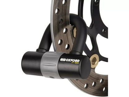 Oxford HD HS MAX Motorcycle Disc Lock Silver Black